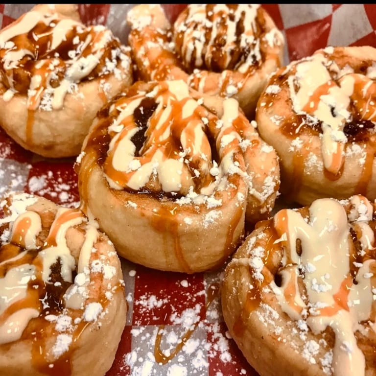 Indulge in our cinnamon rolls