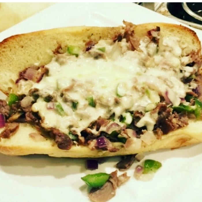 Philly Cheese Steak Sandwich.