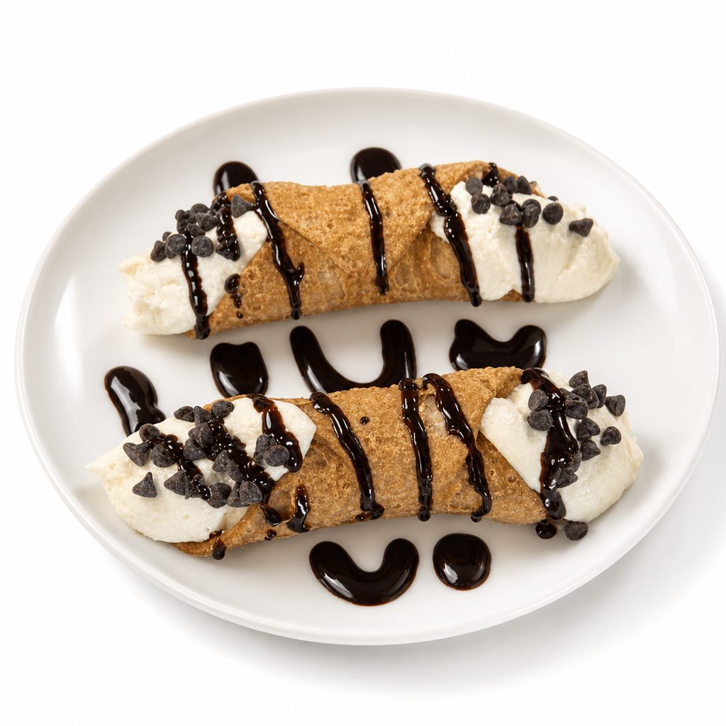 Homemade Cannolis.