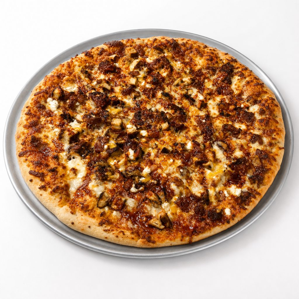 BBQ Chicken Pizza.