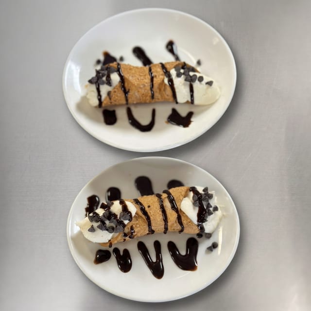 Homemade Cannolis.