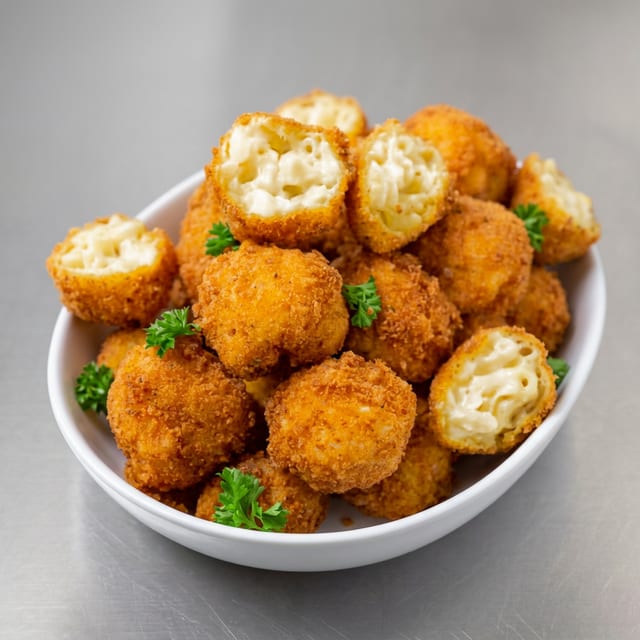 Mac N Cheese Bites.