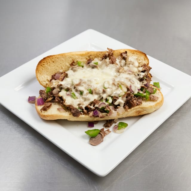 Philly Cheese Steak Sandwich.